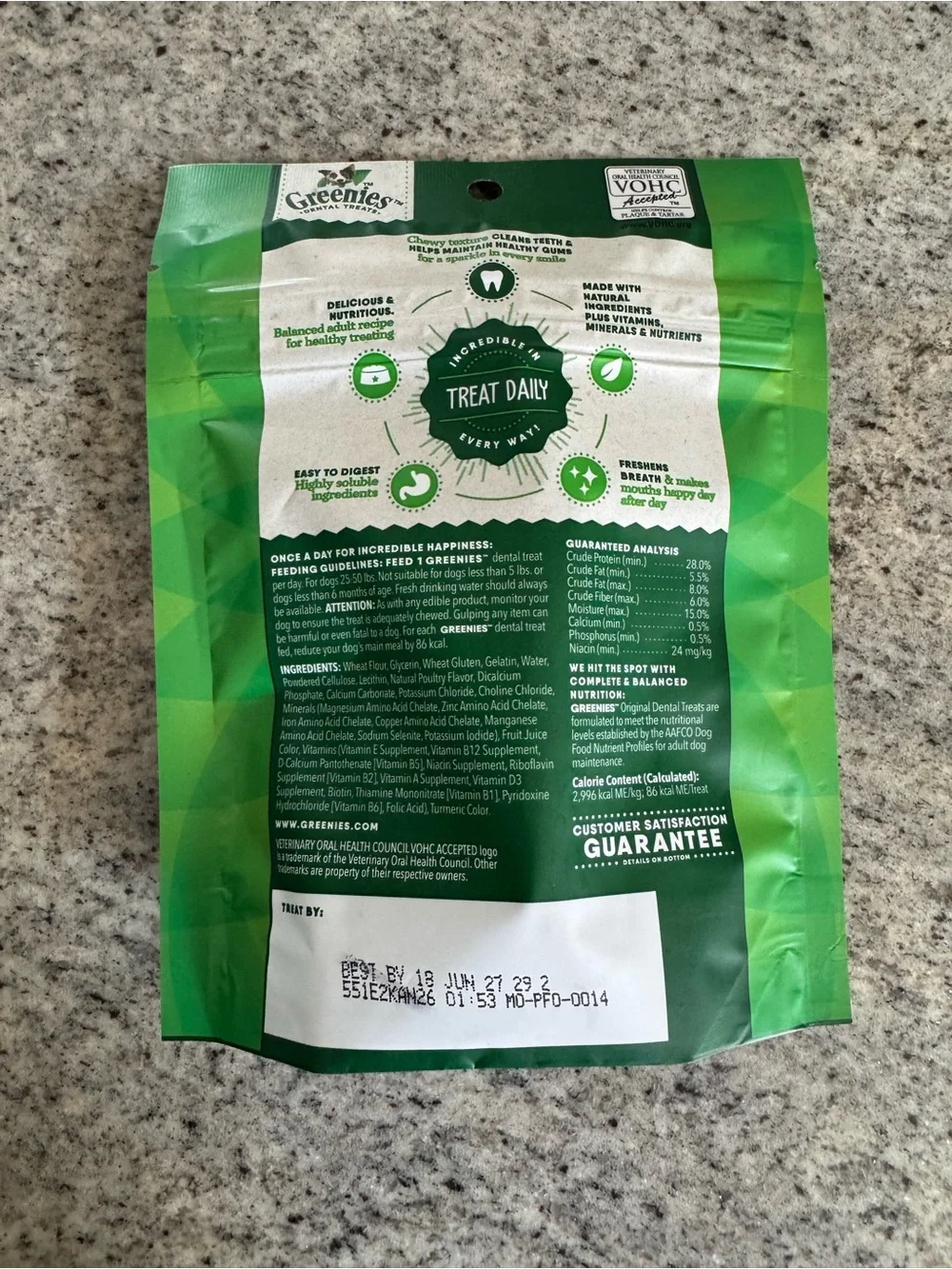 Original Dental Treats for Dogs - Regular (Green)